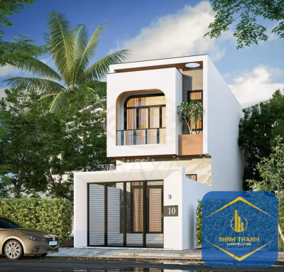 Mẫu nhà ống 2 tầng đơn giản, đẹp, tiết kiệm chi phí.