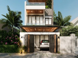 Công trình lô 27LK24 Khu Đô Thị Mỹ Gia được Công Ty Xây Dựng Minh Thành thiết kế theo phong cách hiện đại