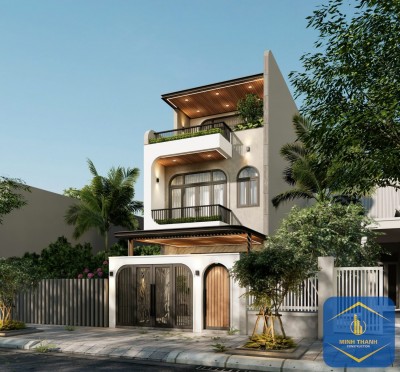 Thiết kế công trình lô 100m2 KĐT Thái Xuân