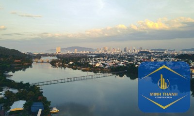 Cầu gỗ Phú Kiểng bắc qua sông Cái.