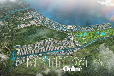 Phối cảnh khu 1 Dự án Khu đô thị ven vịnh Cam Ranh.