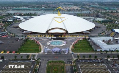 Trung tâm Hội chợ Triển lãm quốc gia (VEC) chính thức đi vào hoạt động từ ngày 19-8, trở thành trung tâm triển lãm lớn nhất Đông Nam Á. Ảnh: Quốc Khánh/TTXVN