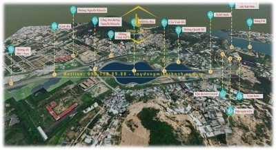 Hồ điều hòa khu vực phường Tây Nha Trang. Đồ họa: Khải An