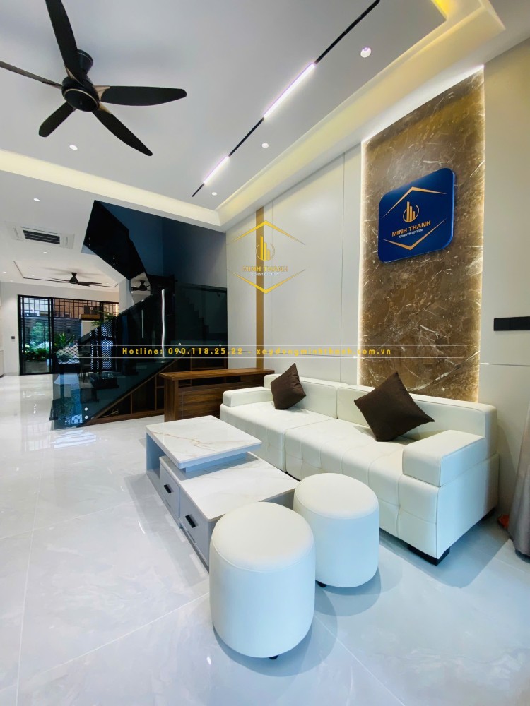 Thiết kế - thi công nội thất phòng khách hiện đại, sang trọng
