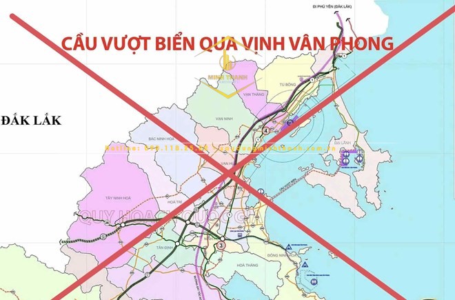 Lãnh đạo Sở Xây dựng tỉnh Khánh Hòa bác thông tin sẽ xây cầu vượt qua Vịnh Vân Phong. Ảnh: Hữu Long